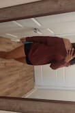I'm 5'6 120lbs and based on the reviewers photos I purchased a medium for a baggie fit and I'm glad I did. I think i will get the black one in large though. It's so soft and cute cant wait to wear. - Miriam M.