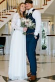 LOVED this dress! It fit perfectly except length but I'm short so that was expected. I had it hemmed and it was perfect. Everyone loved this dress, more than I expected. - Andrea W.