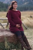 I bought this sweater dress for my maternity pics and it fit absolutely perfect! I also think it'll be perfect for winters to come. I obviously bought a size up, but love how cozy it is. I tend to like my sweaters and hoodies to be a little bit bigger anyway and so glad I ordered a size up! - Rachel B.