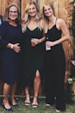 This dress fit me in all the right places and did wonders for my body. Bust is tight enough to not need a bra (adjustable straps too!!). The color was even better than I was expecting and perfect for an outdoor fall wedding. I could not recommend this dress enough!! - Hannah G.