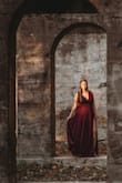 Ordered this dress for our fall engagement shoot, and it was AMAZING. Cleavage was a little much for me, so I had a friend sew it up about 3 inches, but it's a great dress. The slit adds a bit of sexiness and it's perfect to wear for engagement pictures or to a wedding as a guest (what I plan to do)! It was super long, but with heels, the length was perfect for me! - Megan M.