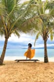 Perfect dress for any occasion, wore it for a photo shoot and it was exactly what I needed. It is long and flowy and fit on top no bra needed. - Leomary D.