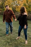 I ordered this shirt for engagement pictures, and it's super cute! It fit me very well, and I love the off the shoulders look. There is elastic at the top so it stays in place and you don't have to keep pulling the shirt up. It's made out of good material so it's not see through at all. Loved it! - Hannah C.