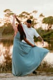 I bought the dress for engagement pictures based off of ones from previous reviews and loved the outcome. Perfect for formal pictures. - Marie W.