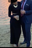 Awesome dress! So many compliments! Had an outdoor wedding and this was perfect, nice thick material but not hot. I'm just under 5'5" and the length was perfect for my SANDALS! (Beach wedding) would be too short to have worn heels. - Lindsey G.