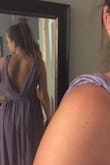 I bought one for my bridesmaids to try on and I will be buying one for myself in the future! It is soooo cute and fits so well. I thought I would be a small and so did some of my friends but we all fit in the medium. I would just go off the waist size primarily! The quality is great, the slit is so cute and it' s a dress that fits a ton of different body types! You can even sew the middle a little bit if you don't like how low cut it is. All around, amazing dress and I'm obsessed!!! - Michelle D.