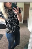 Love this tee so much. Incredibly comfy and stylish, makes me feel like I look like I'm actually trying even when I'm still in cozy mode. It's not fitted whatsoever, more of a loose fit, but I love that it helps hide my quarantine tum tum :) - Dallas G.