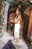 Absolutely loved this dress!!! Wore for my rose garden themed bridal shower, it looked so beautiful in person and in pictures! I received so many compliments. It's very classy and sexy, great material and comfortable. I wore with Lulu's Taylor Off White Ankle Strap Heels, it complemented so well. Can't wait to wear it again! - Lisette S.
