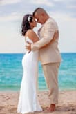 This dress was perfect for my church wedding, simple, delicate and very sexy - Marcela C.