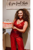 I was completely obsessed with this jumpsuit for my disco birthday party! I literally did not take it off until I was about to pass out. It I could I would be buried in it. Worth every penny. - Samantha G.