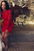 I loved this dress! It was the perfect dress for my friend's wedding. The red is bold, but the lace gives it a delicate appearance. A perfect combination. I wore this with nude heels and got a lot of compliments. It didn't bunch and hugged all the right places. Super flattering! I'm also planning on throwing a stocking on and wearing it for Christmas or any family holiday parties (if we even have them this year...) I would definitely purchase another dress in a different color if they didn't have just black. - Keisha J.
