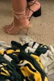 I'm so hurt that they are out of stock!!! I got a size 6.5 and found it too noticeable for me to keep the heels. I would've loved to exchange them for a 6 instead. I was looking forward to wearing them for my birthday. Sadly, I had to return them. - Kathylene D.