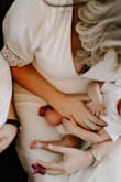 Bought this dress for our newborn photo session. Fair warning, I was unable to complete zip up the back of the dress at the current weight, but worked out perfect for pictures taken from the front. Really beautiful detail. - Krysta B.