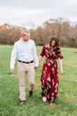 This dress is absolutely beautiful! I just wore it for our engagement photos and it was the perfect pop of fall color. I will say the dress is pretty long for someone who isn't the biggest fan of heels, but I made it work. - Liesel M.