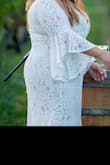 This dress was the perfect choice for my intimate vineyard wedding during the COVID-19 pandemic. Everyone loved the dress and kept commenting on it weeks after the wedding. But the best part is how I felt in it - the dress was like a dream. It was perfect for my body type and accentuated all the right places. I did have to wear a minimizing bra as I am busty. The dress was absolutely perfect, fairytale like and dreamy. My tailor did have to do alterations on the dress, which was pricey, but absolutely worth it to me! Especially because the dress was so inexpensive. It was the perfect dress for me!!! - Cynthia M.