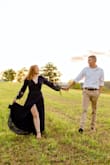 I ordered this dress for my engagement photos and I am in LOVE with it. All of my friends and family were in love with it. My photographer was in awe of the dress. It photographs so beautifully and allows for so much movement. It did run a little tight on my chest but I have a bigger chest so that's nothing new. It was easy to tape to my chest. - Maggie C.