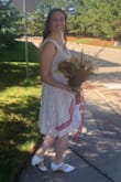 This dress was perfect for our elopement in October! It came to my knees which is perfect for my height. It was a little big however, I don't know if a smaller size would have worked. The material is strong and difficult to wrinkle. The customer service was great and the dress arrived quickly. I would recommend! - Mallory G.