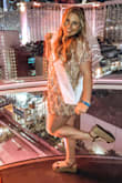 Absolutely loved this dress! To me, Lulus shift dresses run big, so I sized down. Perf for My Bach party in Vegas! - Kari