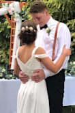 I wore this as my reception dress for my wedding. Made my bust look nice and it was so comfortable and easy to dance in! I got more compliments on this dress than my actual wedding dress. - Whitney W.