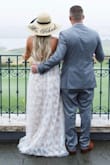 I overnighted this dress right before my engagement shoot. It's stunning. Double layered and lace is so pretty. It was just on the edge of being too tight around my waist (I am 5'2, 126lbs and got a small) but overall fit well. It was definitely long for me but worked out fine with high heels. Recommend for sure! - Cara M.