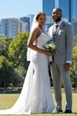 It fit perfectly. The lace-up detail in the back really allows the illusion of a custom-fit dress. Loved the lace detail with a little sparkle. I got so many compliments. - Elizabeth R.
