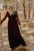 I bought this dress for engagement pictures. It fits perfectly, the sleeves and length is actually long enough which is rare for me since I'm tall. - Jenna P.