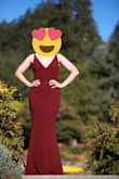 I bought this dress for my engagement picture photoshoot. You can see my measurements and etc above, and size S fits me better than XS. I was between the XS and S; while the XS fitted me in the chest area, the waist and hip areas were a bit tight for me. Therefore I went with the S; the chest area was a bit loose but the waist and hip areas were more breathable. I did have to have it hemmed because I am petite, but other than that no alteration was needed. The plum color looks lovely in the afternoon sunlight. I wish I could just buy one in every color! - Phuong T.