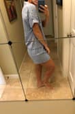 I normally dislike sets because I'm a small on top and medium on bottom but they fit nice! The shorts were a little loose in the waist so I had them altered but will keep them! Such a cute set to wear for the day of my wedding! Bought the white and blue set!! - Giovanna M.