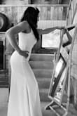 I loved this dress. Fit me like a glove. Only took about an inch off the bottom. - Yesica J.