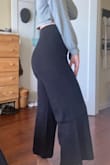 Love these pants! They feel super Hugh quality and the cut is perfect for my body shape. The only issue is the drawstring isn't functional, just a cosmetic bow in the front that doesn't tighten or loosen the pant. It wouldn't matter too much but the pants are a skosh too big and tend to slide down a tiny bit throughout the day. If the drawstring was functional, these would get a 10/10 from me! - Alicia S.