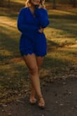 This romper fit well. I am tall and it didn't ride up! - Sara W.