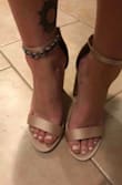 So sad! I wanted these shoes for a friends wedding to go with my bridesmaid dress but the top strap was so big. They also were just so loose and I don't think a 5.5 would have fit because my toes would have hung off most likely. They are super cute though and I love the color so if they would have fit I would have kept them and given it 5 stars. - Kathlyn L.