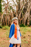 I purchased this for my graduation and I loved it! I am normally picky with dresses but this one looked and fit perfect! I got the size L and everything fit great. - Hannah E.