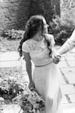 I wore this for my covid wedding, and it was absolutely perfect for a small intimate ceremony. I told so many people I was only wearing a simple dress this year and got so many compliments, people couldn't believe I didn't get it from a bridal store. I was worried the skirt would be thin and cheaply made, but was so surprised at the quality of the material. It was only slightly loose on my butt, I still loved the way it fit! - Kaylin W.