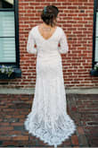 This dress was absolutely perfect for our elopement to Nashville. It fit in all the right places and no alterations were needed. I have bigger shoulders and a butt - so heads up, if you're part of Club Curvy because the sleeves are a little tight.
Pictures: Truck&Co, Lansing, MI
Location: Germantown Inn, Nashville, TN - Kaitlin W.