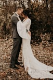 I ordered this dress one week before my wedding after having a change of heart about the dress I had already picked out. This dress fit like a glove and was total perfection! I am a true to size medium and typically wear a size 8 pant. I can't tell you how many compliments I got on this dress! It fit my bohemian wedding theme perfectly! - Megan W.