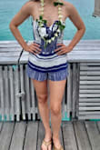 This was perfect for my bachelorette, and then again on my honeymoon. Super comfortable and cute. You can tie the top to make it tighter. Not too short. - Ceili C.