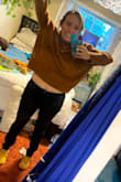 I ended up returning this sweater. It is very soft. The small fit, however it was like a crop top if I lifted up my arms-and I have a short/average length torso. Over all did not find flattering on myself. - Whitney S.