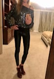 This top is really pretty and sparkly! It's super thin though, so unfortunately doesn't provide any warmth and it's also a little scratchy at the waist if it touches your skin, but it's super cute and festive for the holidays. I really like it- it's a keeper! - Amy S.
