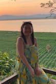 These colors just make me feel happy. I bought this outfit to wear on vacation and this ended up being my birthday outfit while I was in a hot air balloon in Bagan. I like that it's two pieces because you can mix and match if needed. - Minna T.