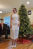 It fits me like a tailored dress. I extremely like it and waiting for a special event to dress up with this gorgeous white lace dress. - Hang L.