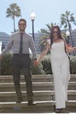 I got married in this! The legs were long for me but it's not expensive to have them tailored and it's definitely worth it. - Monica R.