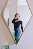 I love this bodysuit. Very flattering neckline. Makes me feel like Ms. Monroe herself.
Fit is great!! I'm petite so it's hard to find things that fit perfectly. - REG C.