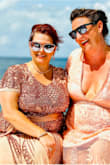 A little big on my face, but wore after my vow renewal on my private charter in Florida Keys! Loved them! - Mary L.