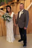 This dress fit absolutely perfect! The only thing I had to do was alter the length. I wore 3" heels and I did not want it dragging the ground. We had a very small private wedding with each of our children and their families. - Heather H.