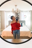 Love this sweater and I have already worn it multiple times! It was the perfect sweater for the holidays too. So pretty and warm + cozy! - Sherry L.