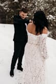 I bought this dress for my elopement up In the Mountains  and it fit perfectly, everyone loved my dress and I got so many compliments, it was simple, romantic, and sexy! - Chloee B.