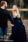 I wore this dress for my engagement photos and I absolutely love it!! It twirls beautifully and I received a ton of compliments on it. I felt like a princess. It is a little long so you can either hem it or wear it with heels. I wore flats because I just had knee surgery and can't rock heels yet, but the photos still turned out great! - Ally G.
