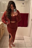 This fit was perfect - very true to size plus the material is stretchy and so soft. The outfit coordinates well together and I felt like everything hits in the right spot. I love this outfit. Such good quality and so comfortable! - Alex P.