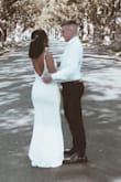 I had my court wedding and I really wanted a dress that would be basic but not too basic so I choose this one, I'm 20 years old but I don't have much of the top (you know) so it was a little loose for me but nothing too much I just decided to put a bra cup so I wouldn't need to use a bra also and everything was good. It's really beautiful specially the back. I would love to live that day again just to wear the same dress over and over. Thank you Lulus - Poliana S.